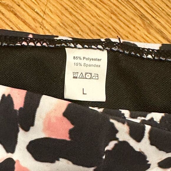 Large high waisted leopard bikini bottom 2 piece set - Picture 12 of 12